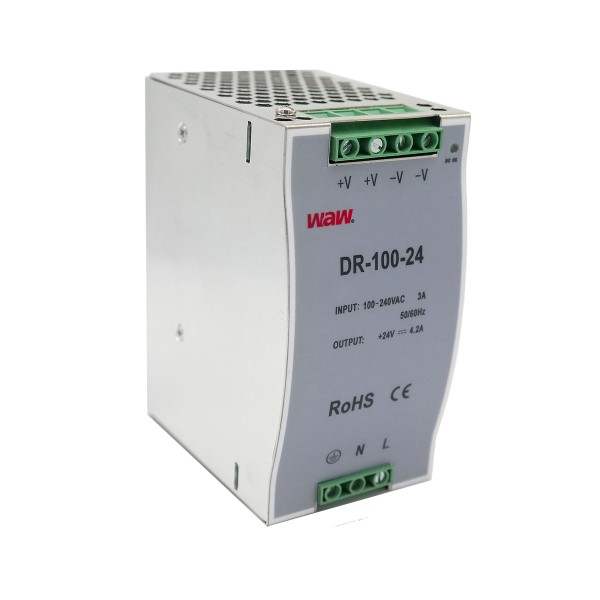 WAW Hutschienen Netzteil DIN RAIL 24V - 100W